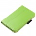 Samsung Galaxy Tab 3 7.0 P3200 - PU Flip Stand Protective Tablet Cover Case Support Sleep Wake Function - Green